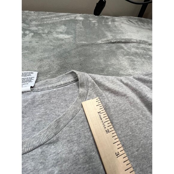 Vintage Tommy Hilfiger Small Flag USA Made Mens Large Gray Shirt Thrashed Preppy - Picture 11 of 13